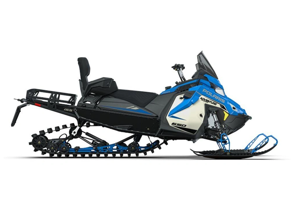 2027 Polaris 650 Voyageur Adventure Ultimate 155 1.6" Matte Silver Quartz / Velocity Blu alt