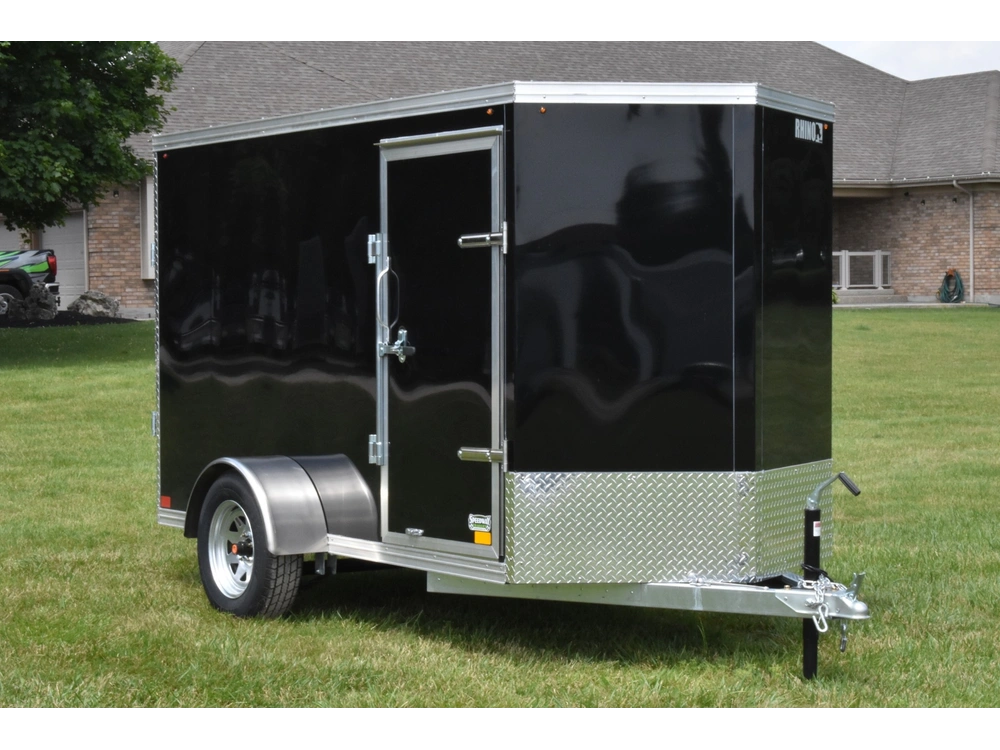 2026 Rhino Galvanized Enclosed 5' X 10' Single Axle W/ Ramp alt