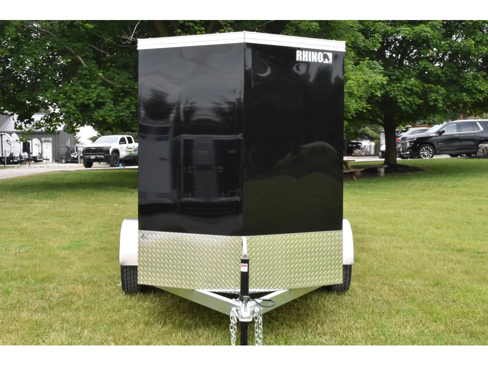 2026 Rhino Galvanized Enclosed 5' X 8' Single Axle W/ Ramp alt