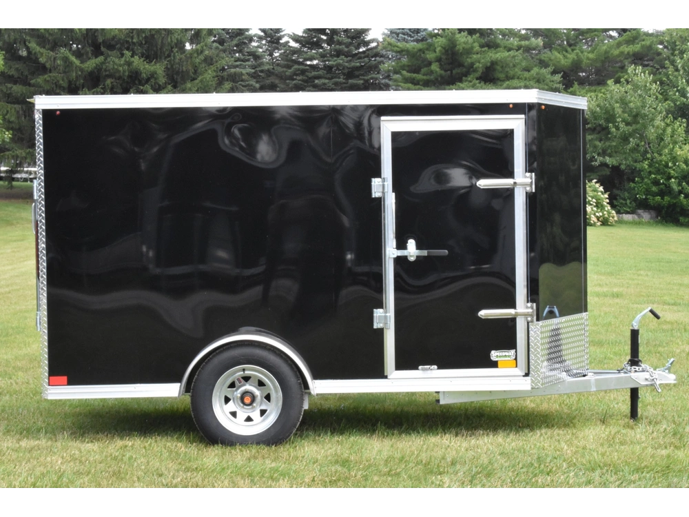 2026 Rhino Galvanized Enclosed 5' X 10' Single Axle W/ Ramp alt