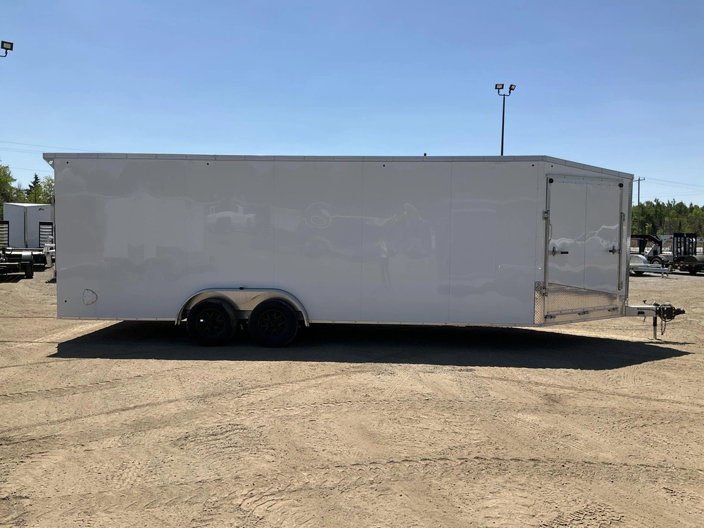 2026 Xcel Trailers 7.5x22 Plus V-nose Aluminum Snowmobile Trailer alt