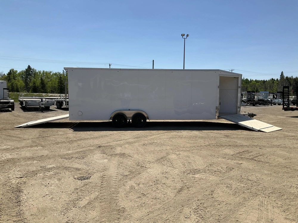 2026 Xcel Trailers 7.5x22 Plus V-nose Aluminum Snowmobile Trailer alt