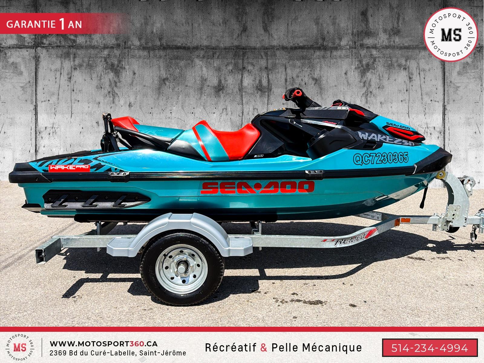 2019 Sea-Doo WAKEPRO 230 + AUDIO SEULEMENT 65 HEURES !