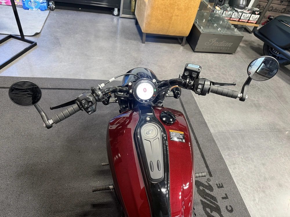 2026 Indian Motorcycle 125 Scout Bobbr, 125 Red W/ Blk Crstl, 49st alt
