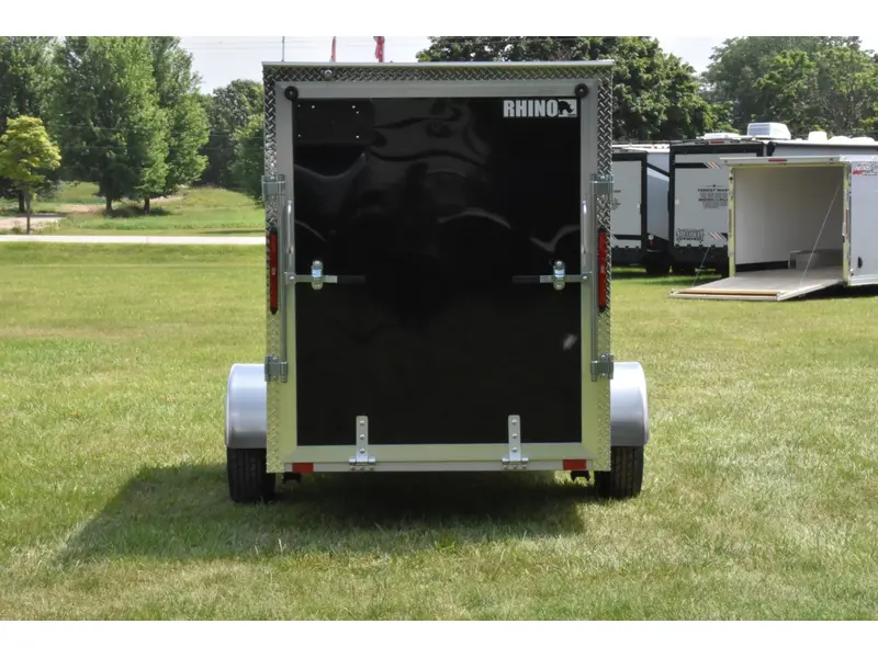 2026 Rhino Galvanized Enclosed 5' x 10' Single Axle w/ Ramp