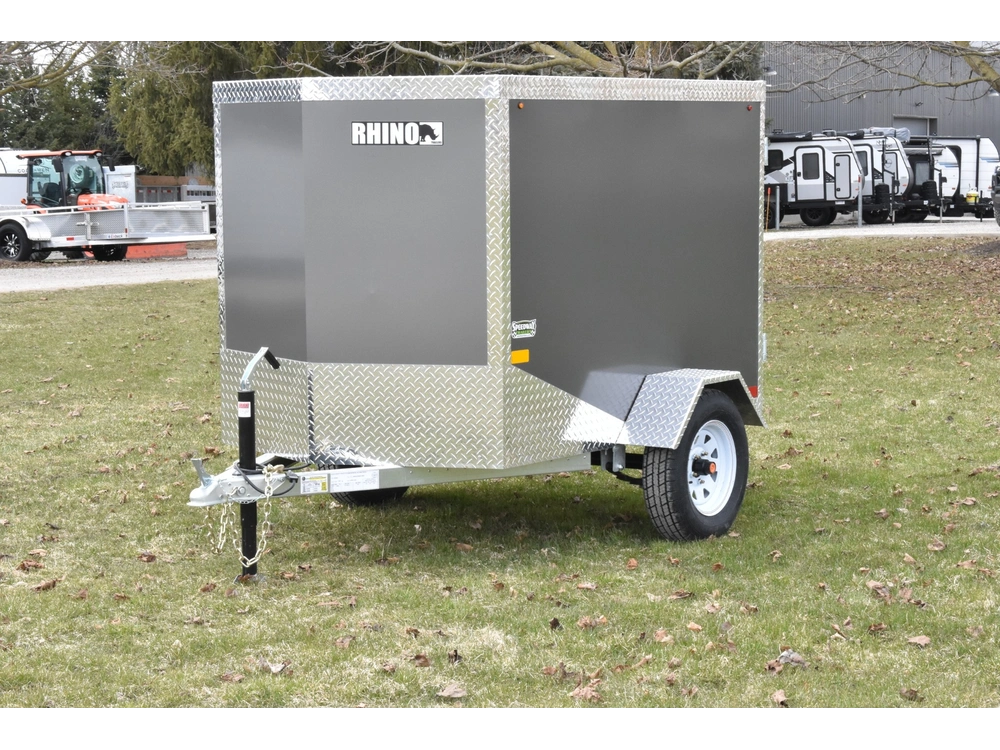 2026 Rhino Galvanized Enclosed 4' X 6' Sa alt