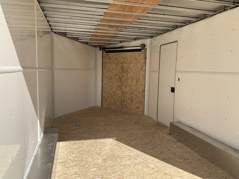 2026 Xcel Trailers 8.5x14 Plus V-nose Aluminum Snowmobile Trailer alt