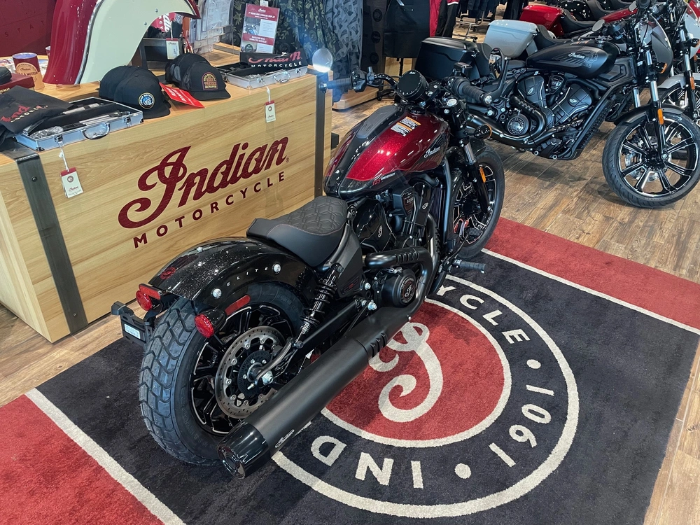 2026 Indian Motorcycle 125 Scout Bobber - Red W/ Blk Crstl alt