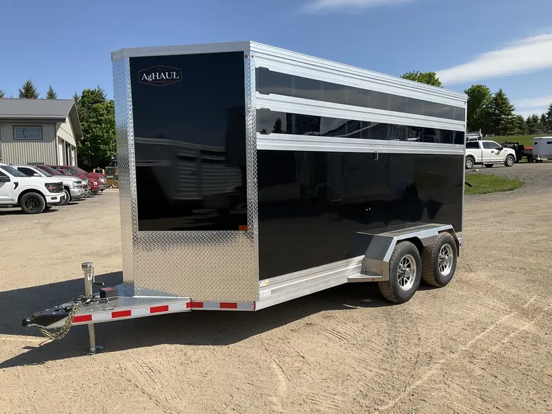 2027 Aghaul 78" x 16' Plus V-Nose Aluminum Livestock Trailer