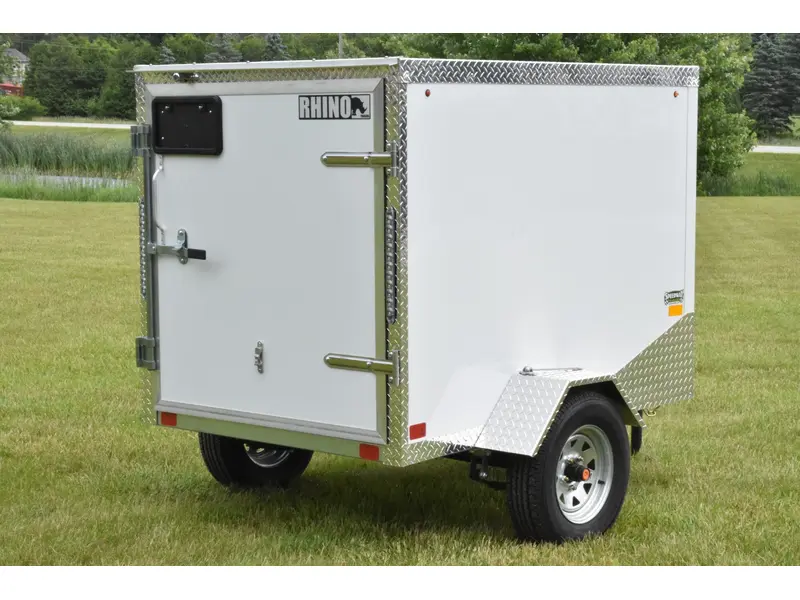 2026 Rhino Galvanized Enclosed 4' x 6' Single Axle