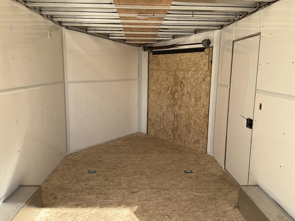 2026 Xcel Trailers 8.5x14 Plus V-nose Aluminum Snowmobile Trailer alt