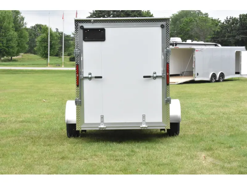 2026 Rhino Galvanized Enclosed 5' x 10' Single Axle w/ Ramp