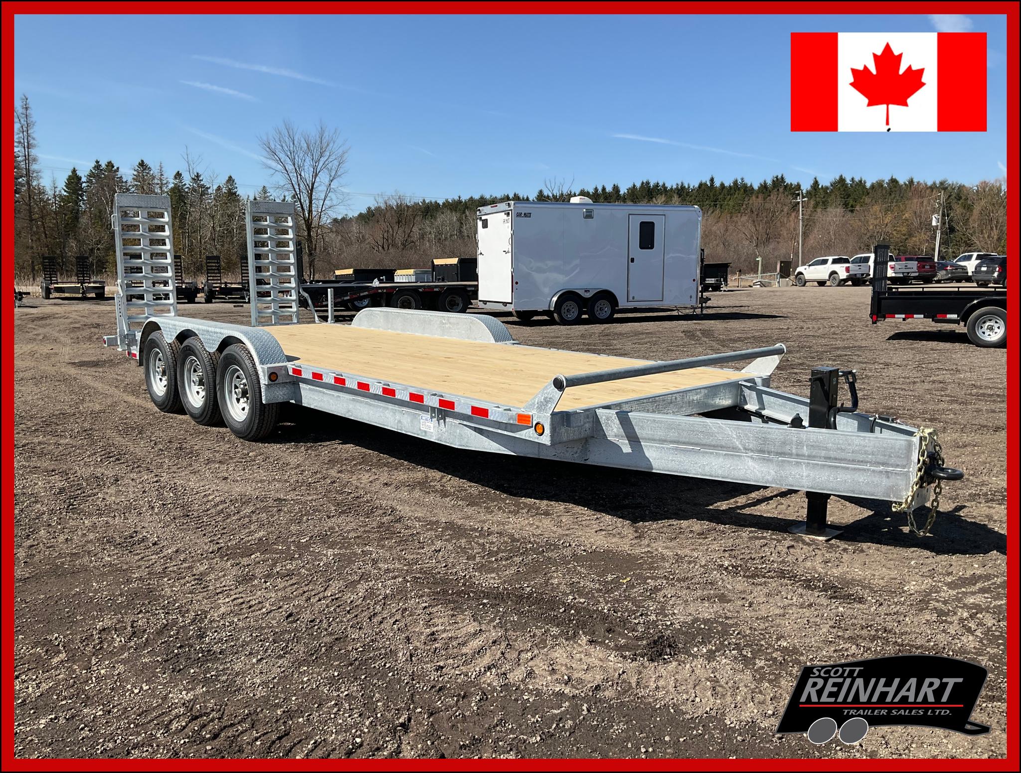 2026 Canada Trailers 82x22 10.5 Ton Galvanized Equipment Trailer