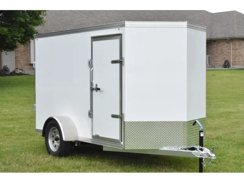 2026 Rhino Galvanized Enclosed 5' x 10' Single Axle w/ Ramp