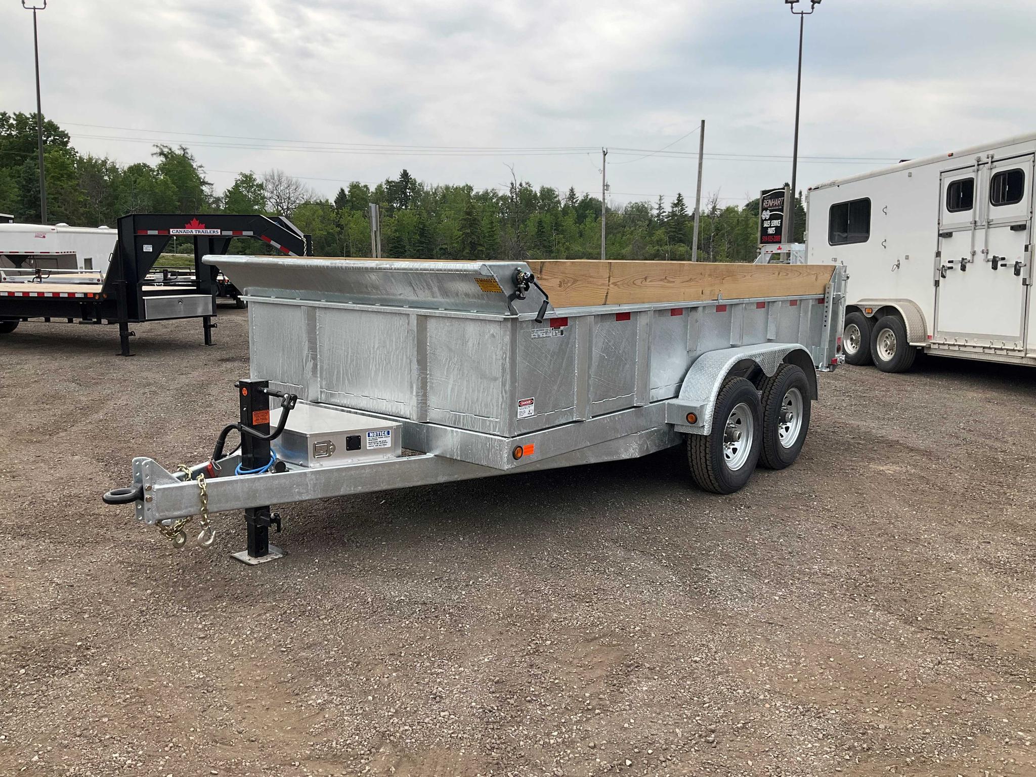 2026 Canada Trailers 83x14 7 Ton Galvanized Dump Trailer thumbnail 4