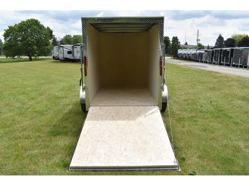 2026 Rhino Galvanized Enclosed 5' x 8' Single Axle w/ Ramp