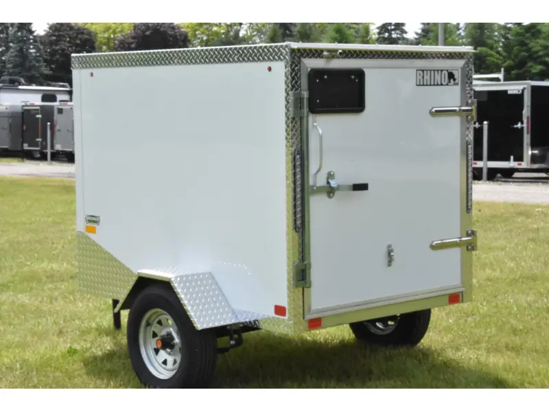 2026 Rhino Galvanized Enclosed 4' x 6' Single Axle