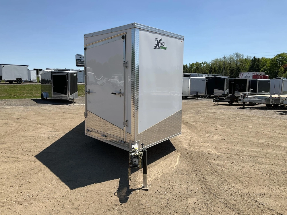 2026 Xcel Trailers 7.5x22 Plus V-nose Aluminum Snowmobile Trailer alt