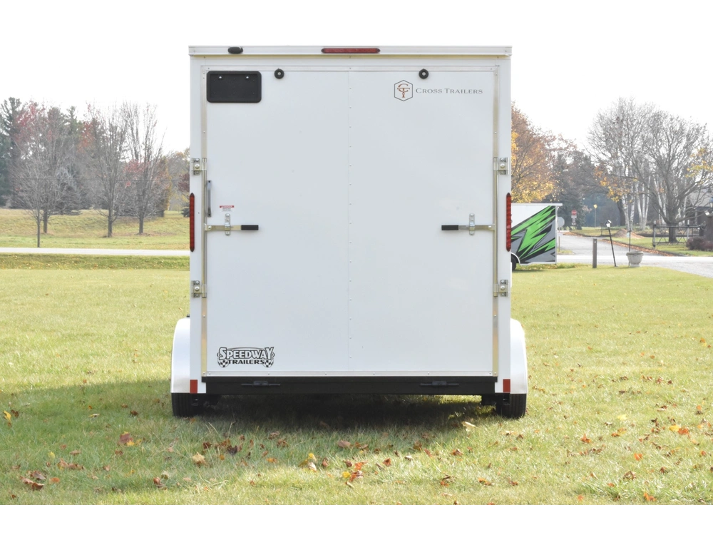 2026 Cross Painted Steel Enclosed (beta) 7' X 16' Tandem Axle W/ Ramp alt