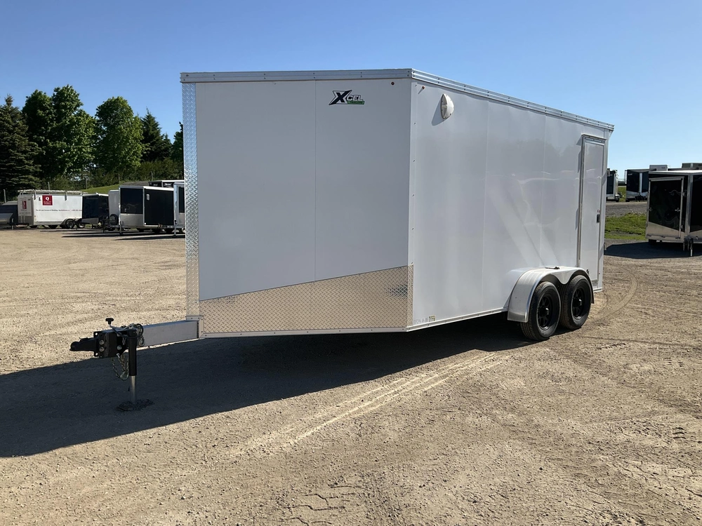 2026 Xcel Trailers 7x14 Plus V-nose Hd Aluminum Snowmobile Trailer alt