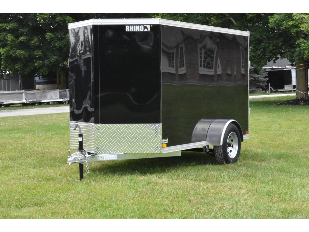 2026 Rhino Galvanized Enclosed 5' X 10' Single Axle W/ Ramp alt