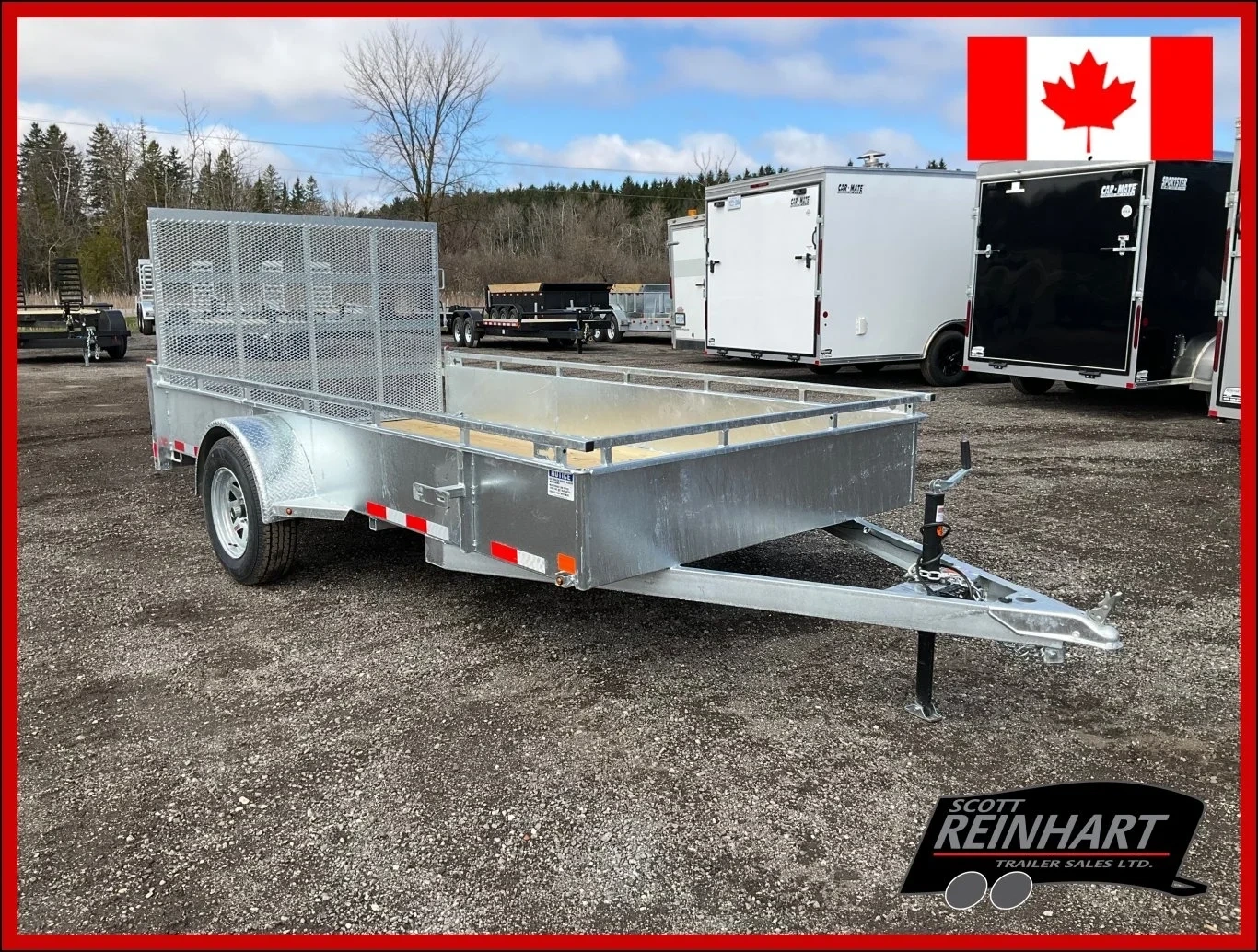2026 Canada Trailers 6x12 Galvanized Utility Trailer