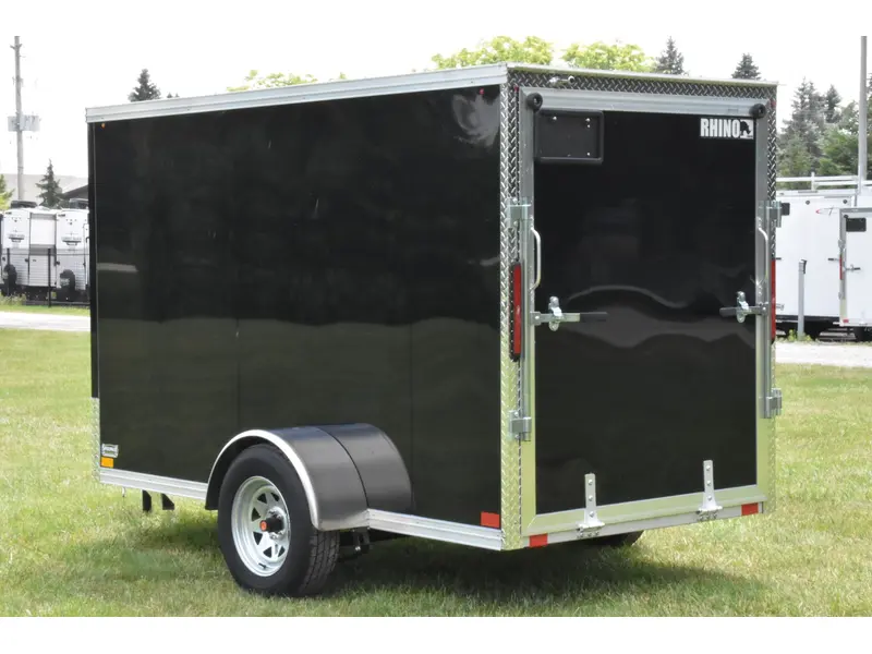 2026 Rhino Galvanized Enclosed 5' x 10' Single Axle w/ Ramp