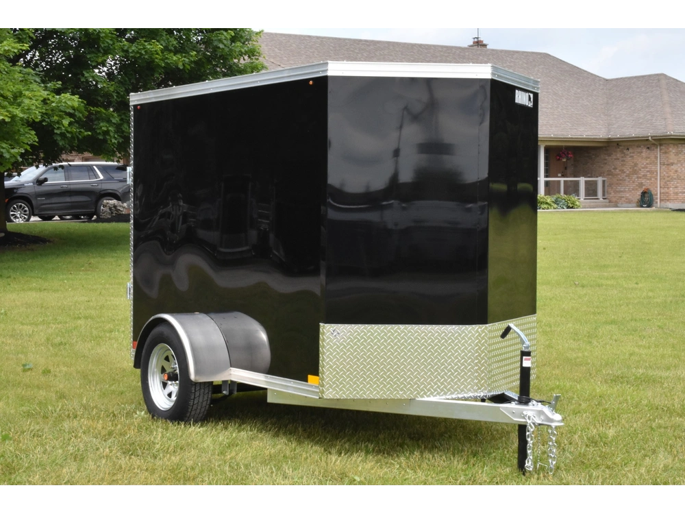 2026 Rhino Galvanized Enclosed 5' X 8' Single Axle W/ Ramp alt