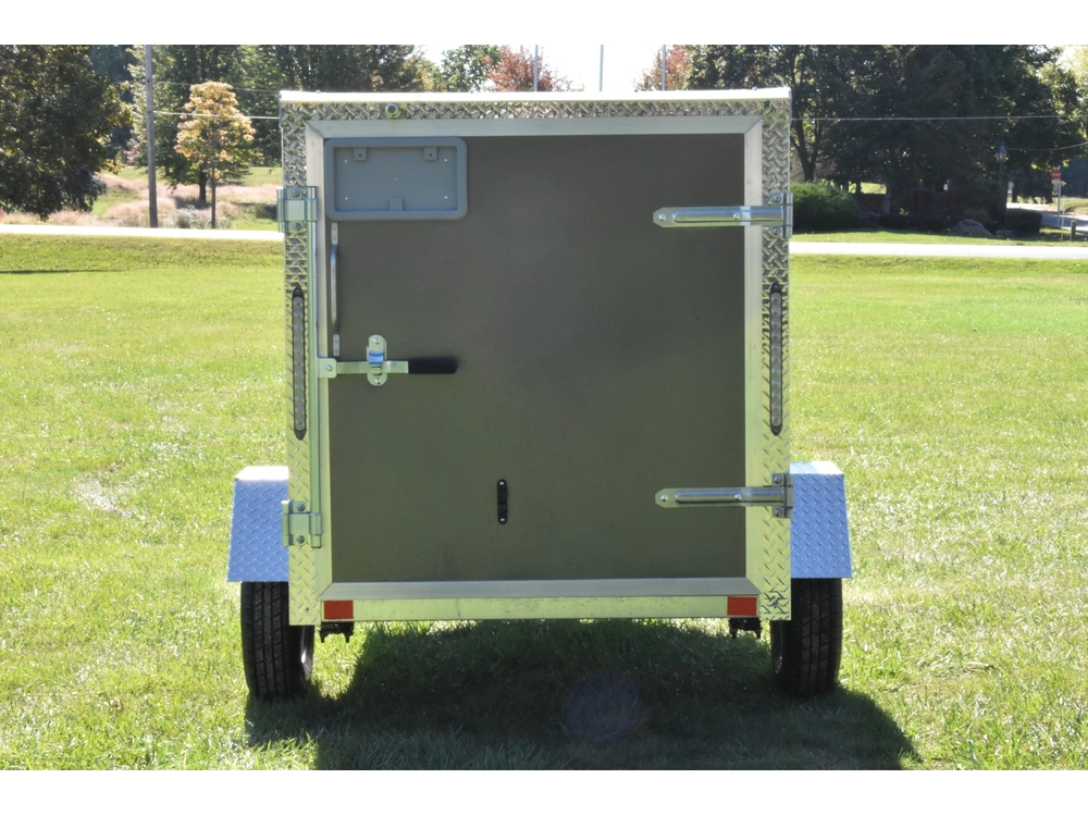2026 Rhino Galvanized Enclosed 4' X 8' Sa alt