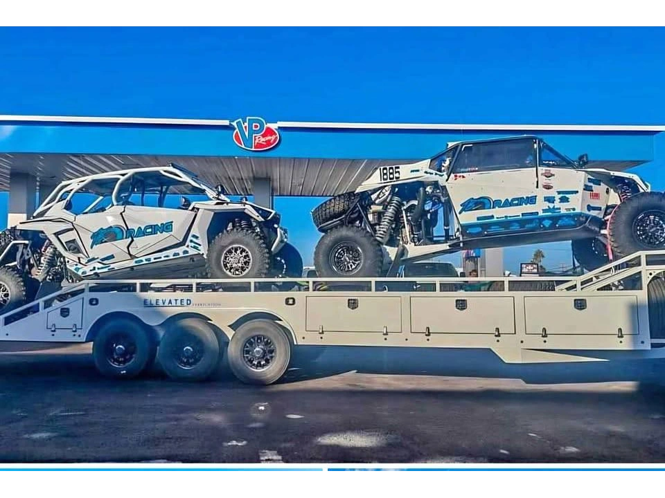 2025 Elevation Fab Tri Axel Race Trailer alt