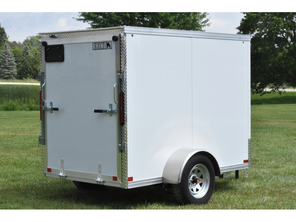 2026 Rhino Galvanized Enclosed 5' X 8' Sa Ramp alt