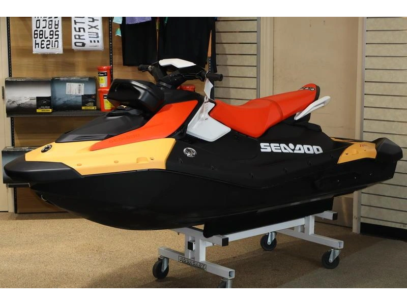 2026 Sea-doo Spark Convenience Package 900 3up Ibr "sunrise Orange / Dragon Red (sound System)" alt
