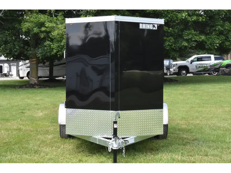 2026 Rhino Galvanized Enclosed 5' x 10' Single Axle w/ Ramp