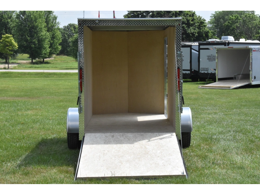 2026 Rhino Galvanized Enclosed 5' X 10' Single Axle W/ Ramp alt