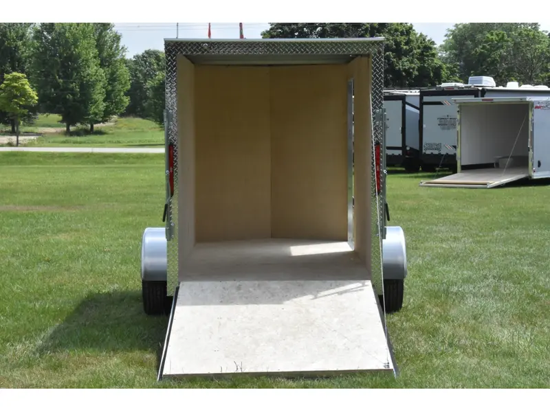 2026 Rhino Galvanized Enclosed 5' x 10' Single Axle w/ Ramp