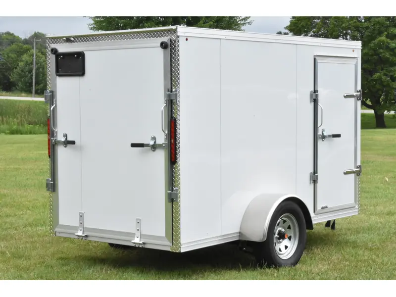 2026 Rhino Galvanized Enclosed 5' x 10' Single Axle w/ Ramp