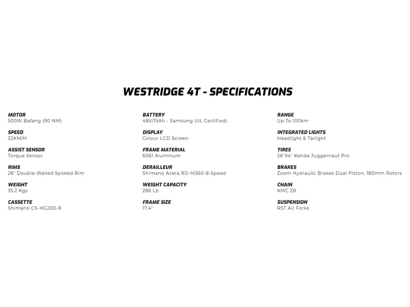 2025 TAUBIK WESTRIDGE 4T