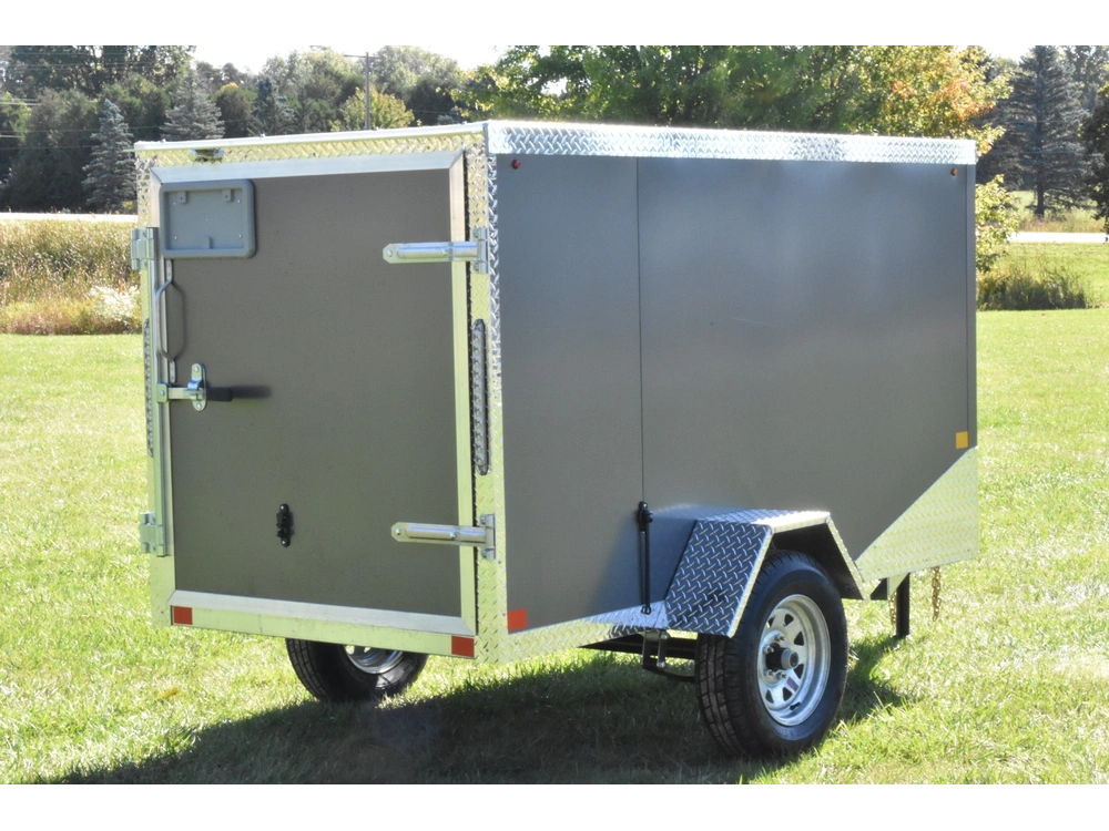 2026 Rhino Galvanized Enclosed 4' X 8' Sa alt
