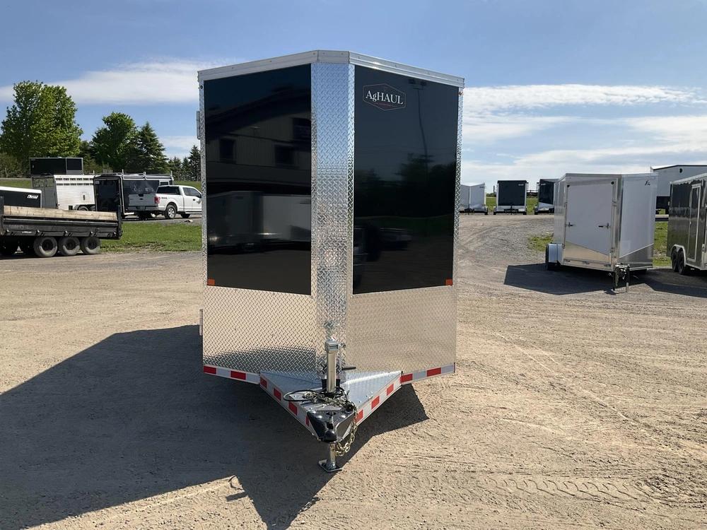 2027 Aghaul 78" X 16' Plus V-nose Aluminum Livestock Trailer alt