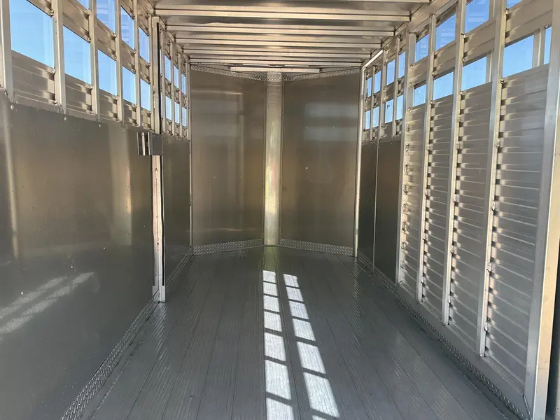 2027 Aghaul 78" x 16' Plus V-Nose Aluminum Livestock Trailer