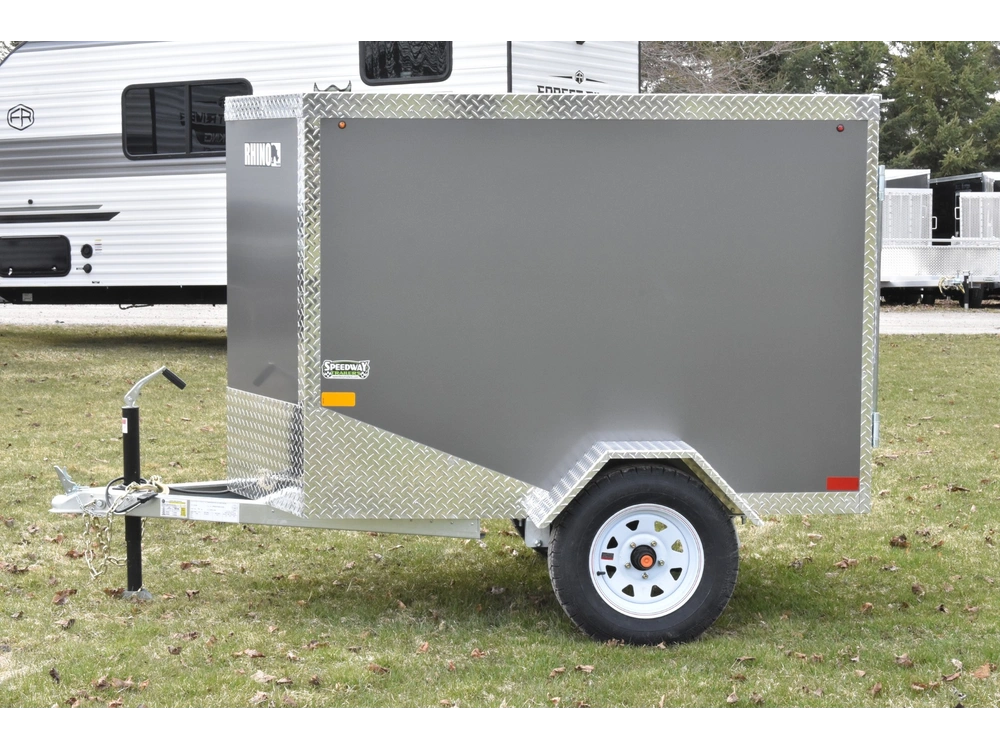 2026 Rhino Galvanized Enclosed 4' X 6' Sa alt