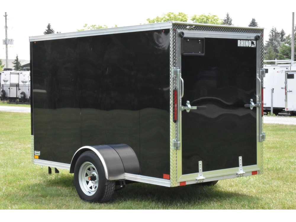 2026 Rhino Galvanized Enclosed 5' X 10' Single Axle W/ Ramp alt