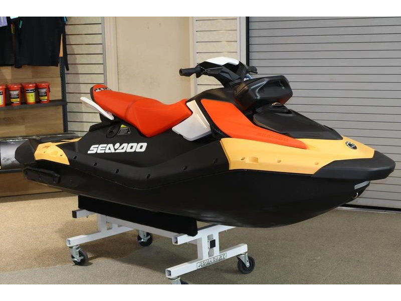 2026 Sea-doo Spark Convenience Package 900 3up Ibr "sunrise Orange / Dragon Red (sound System)" alt