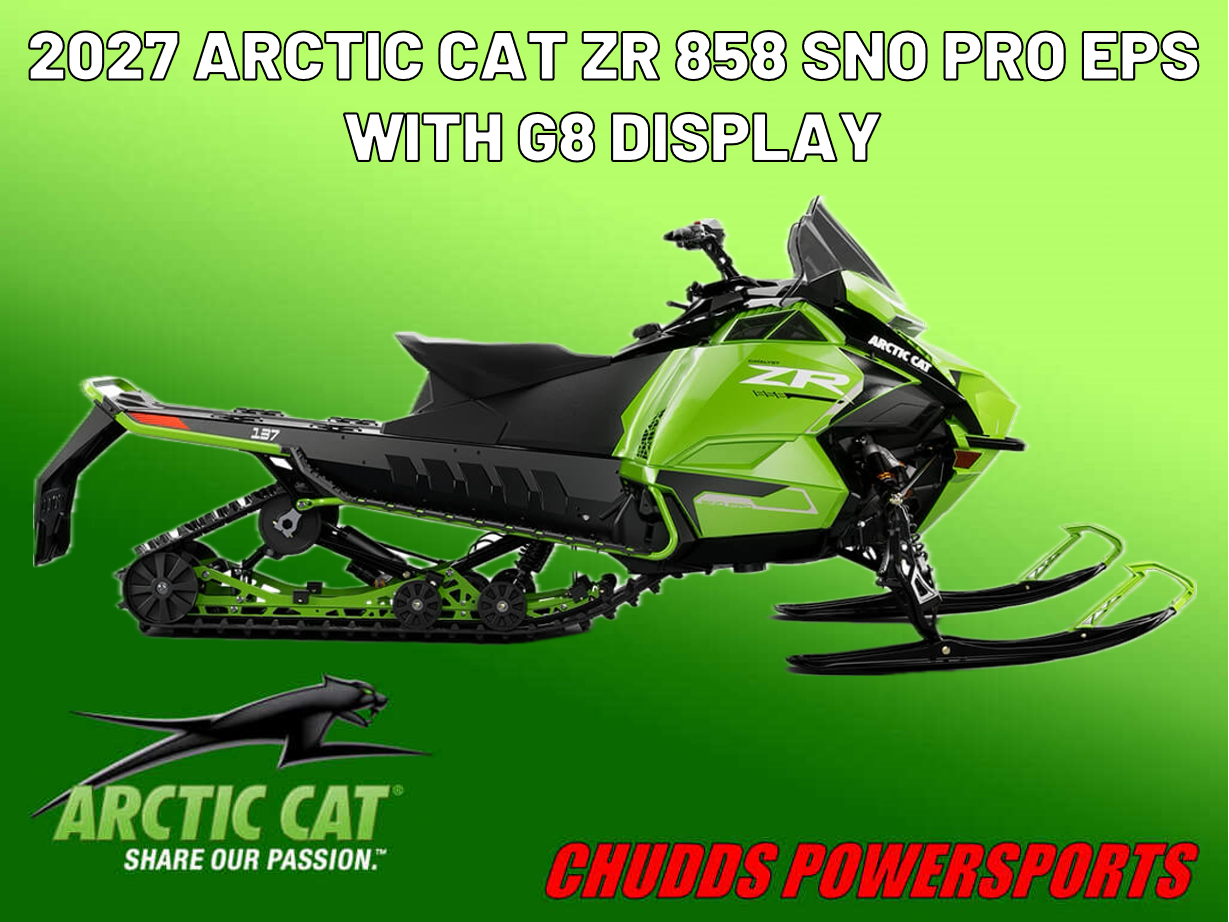 2027 Arctic Cat ZR 858 Sno Pro EPS w/Arctic Cat G8 Display