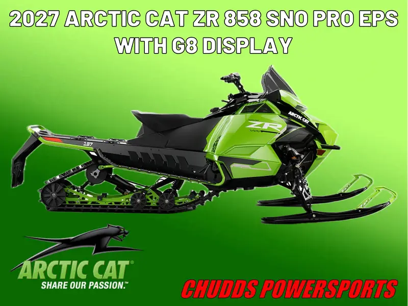 2027 Arctic Cat ZR 858 Sno Pro EPS w/Arctic Cat G8 Display