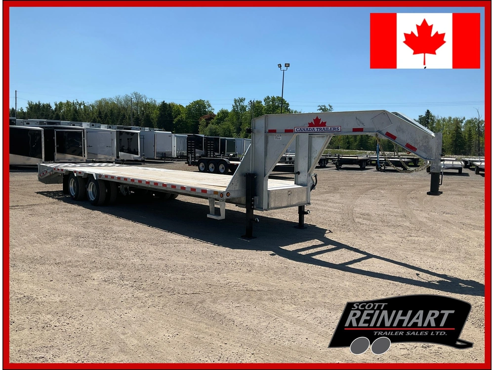 2026 Canada Trailers 8.5x30 15 Ton Galvanized Gooseneck Equipment Trailer alt