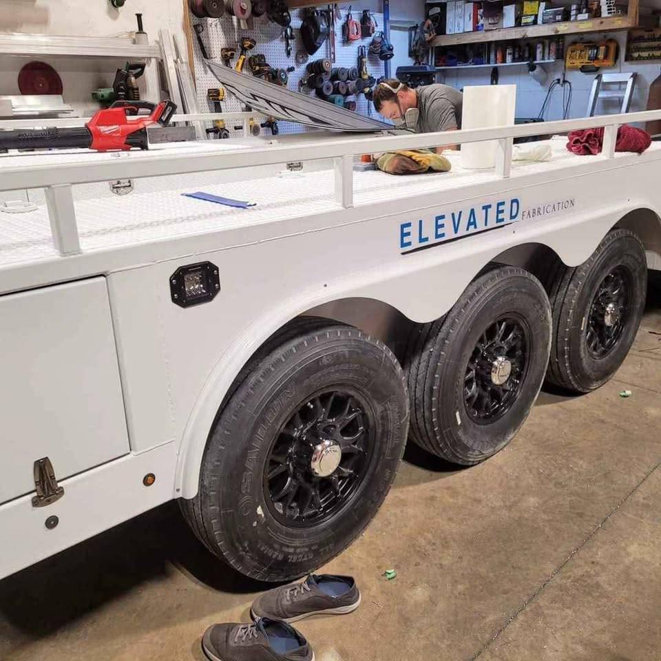 2025 Elevation FAB Tri Axel Race Trailer thumbnail 11