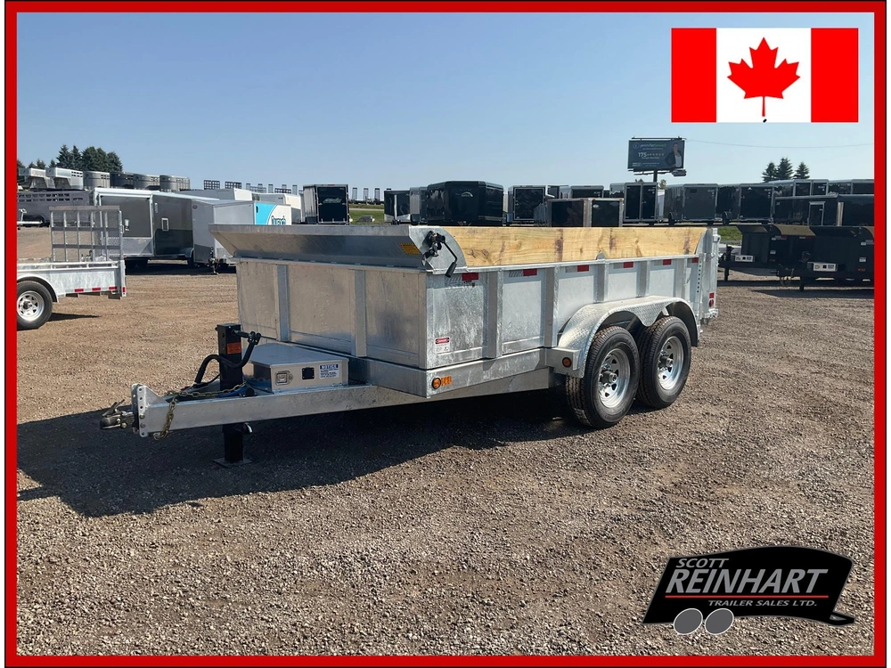 2026 Canada Trailers 83x12 7 Ton Galvanized Dump Trailer alt