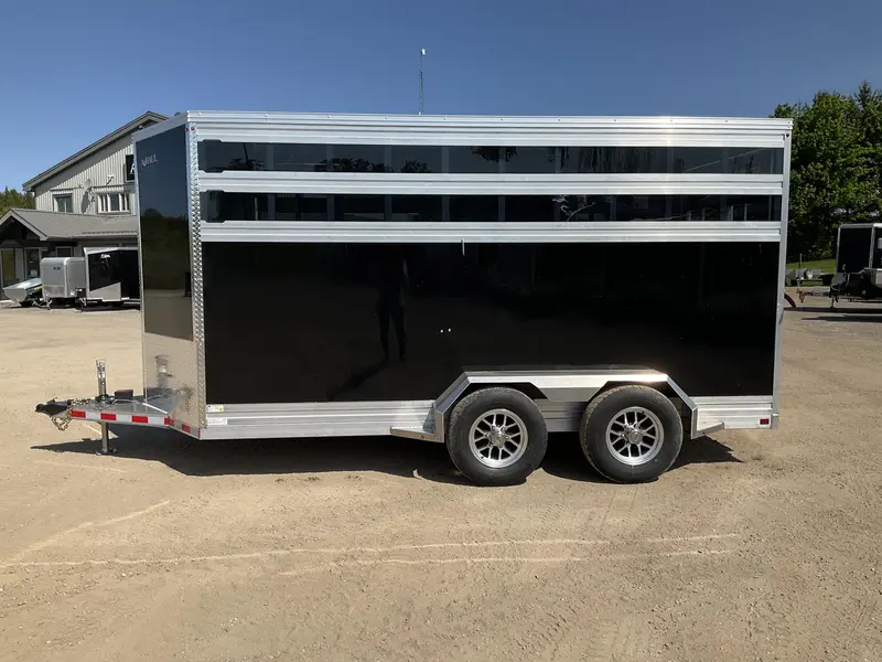 2027 Aghaul 78" x 16' Plus V-Nose Aluminum Livestock Trailer