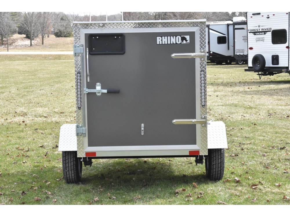 2026 Rhino Galvanized Enclosed 4' X 6' Sa alt